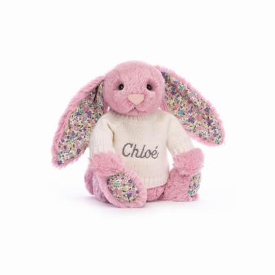 Jellycat Blossom Tulip Bunny with Cream Jumper New Zealand | TQENJ6475